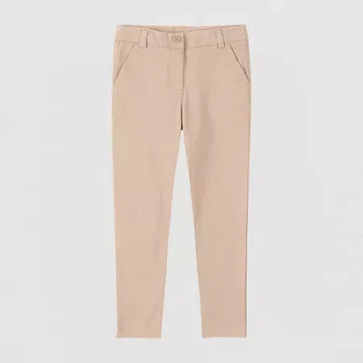 Izod Little & Big Kid Girls Skinny Skinny Fit Flat Front Pant In Animal Print