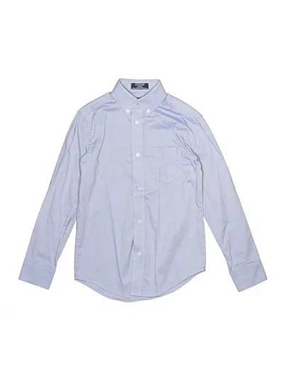 Pre-owned Izod Kids' Long Sleeve Button Down Shirt In Blue