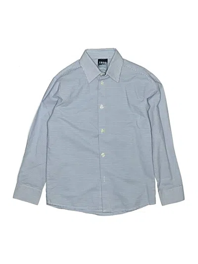 Pre-owned Izod Kids' Long Sleeve Button Down Shirt In Blue