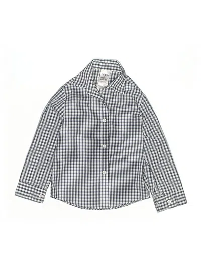 Pre-owned Izod Kids' Long Sleeve Button Down Shirt In White