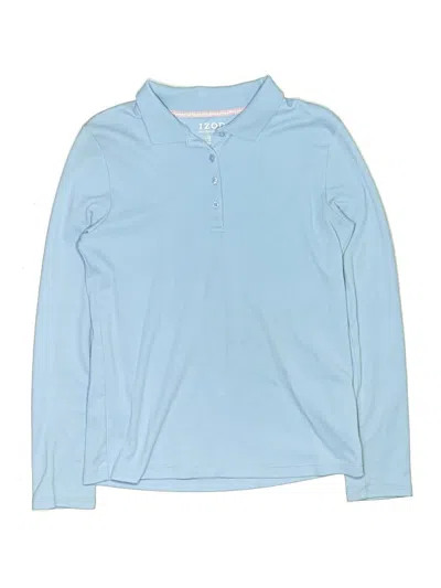 Pre-owned Izod Kids' Long Sleeve Polo Shirt In Blue
