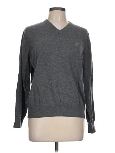 Pre-owned Izod Long Sleeve T-shirt In Gray