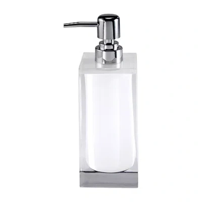 Izod Marina White Soap Dispenser In Transparent