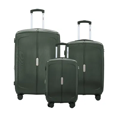 Izod Mateo 3-piece Lightweight Expandable Hardside Luggage Set In Green