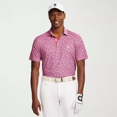 Izod Mens Classic Fit Polo Shirt In Pink