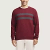 Izod Mens Crew Neck Long Sleeve Pullover Sweater In Red
