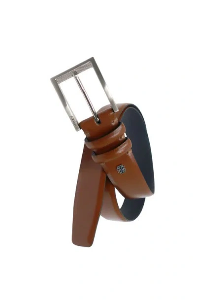 Izod Mens Leather Dress Belt In Brown