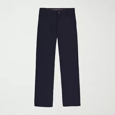 Izod Kids' Mens Regular Fit Flat Front Pant In Blue