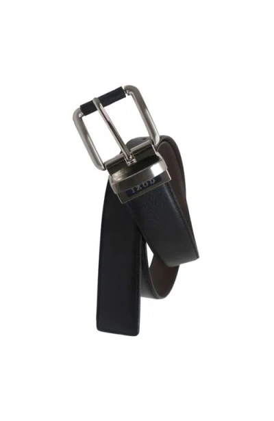 Izod Mens Reversible Leather Belt In Black