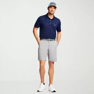 Izod Micro Poly Mens Moisture Wicking Chino Short In Gray