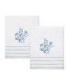 Izod Mystic Floral 2-pc. Bath Towel Set, 27" X 54" In White