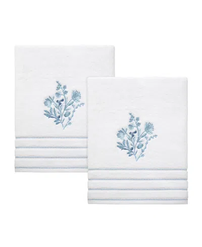 Izod Mystic Floral 2-pc. Bath Towel Set, 27" X 54" In White