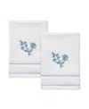 Izod Mystic Floral 2-pc. Fingertip Towel Set, 11" X 18" In White