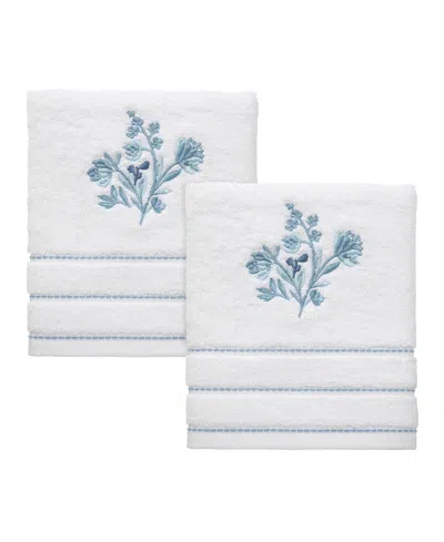 Izod Mystic Floral 2-pc. Hand Towel Set, 16" X 28" In White