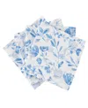 Izod Mystic Floral Napkins, Set Of 4 In Blue