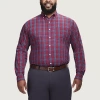 Izod Performance Comfort Mens Long Sleeve Classic Fit Big And Tall Button-down Shirt In Red