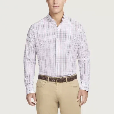 Izod Performance Comfort Mens Long Sleeve Classic Fit Button-down Shirt In Multi
