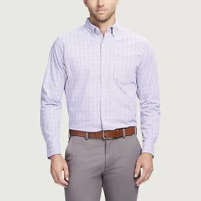 Izod Performance Comfort Mens Long Sleeve Classic Fit Button-down Shirt In Multi