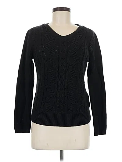 Pre-owned Izod Pullover Sweater In Black