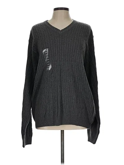 Pre-owned Izod Pullover Sweater In Gray