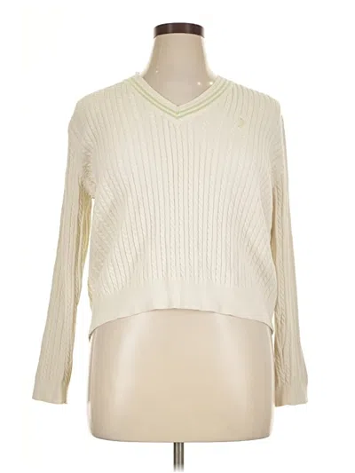 Pre-owned Izod Pullover Sweater In Ivory