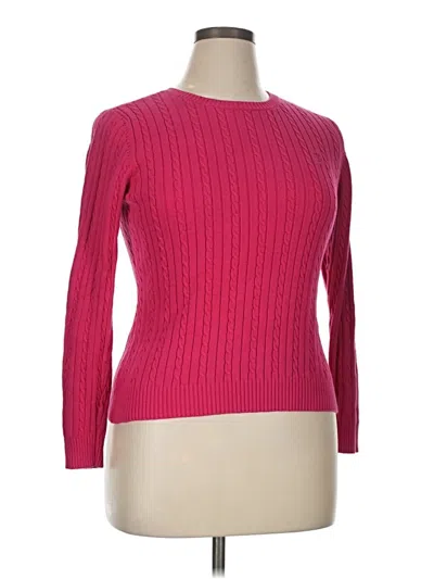 Pre-owned Izod Pullover Sweater In Pink