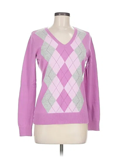 Pre-owned Izod Pullover Sweater In Purple