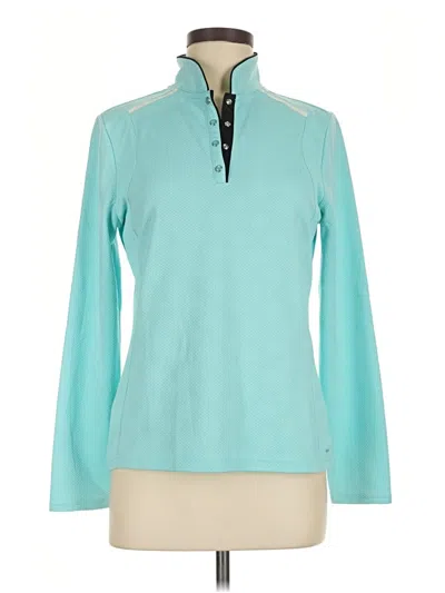 Pre-owned Izod Pullover Sweater In Teal