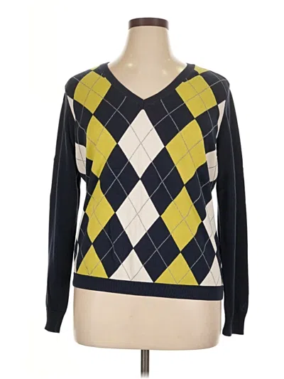 Pre-owned Izod Pullover Sweater In Yellow