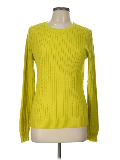 Pre-owned Izod Pullover Sweater In Yellow