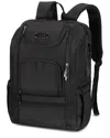 Izod Quilted Elegance Gina Backpack Computer Bag In Black