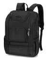 Izod Quilted Elegance Gina Backpack Computer Bag In Black