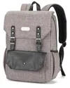 Izod Quilted Elegance Youth Backpack Computer Bag In Grey