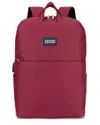 Izod Quilted Elegance Youth Backpack Computer Bag In Red