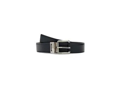 Izod Reversible Leather Belt Men's Belts Brown: Lg (38-40) In Blue