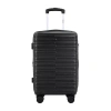 Izod Romeo 20 Inch Hardside Lightweight Carry-on Spinner Luggage In Black