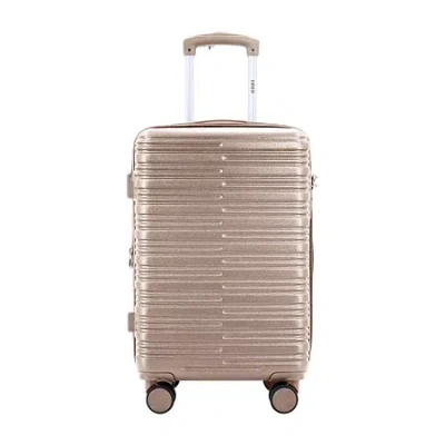 Izod Romeo 20 Inch Hardside Lightweight Carry-on Spinner Luggage In Pink