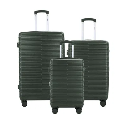 Izod Romeo 3-piece Lightweight Expandable Hardside Luggage Set In Green