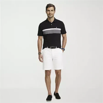 Izod Saltwater Mens 7" Stretch Fabric Chino Short In White