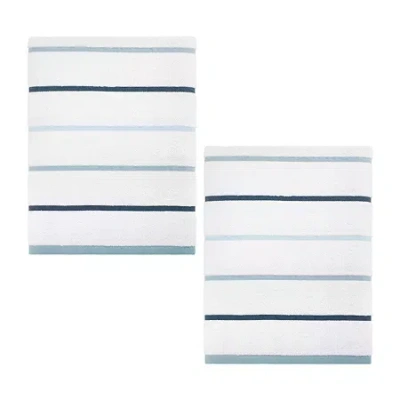 Izod Sandbar 2-pc. Striped Bath Towel In White