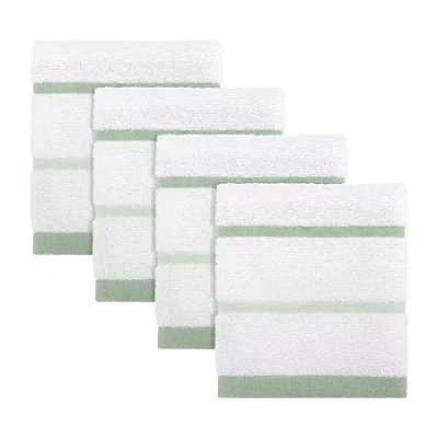 Izod Sandbar 4-pc. Washcloth In Green