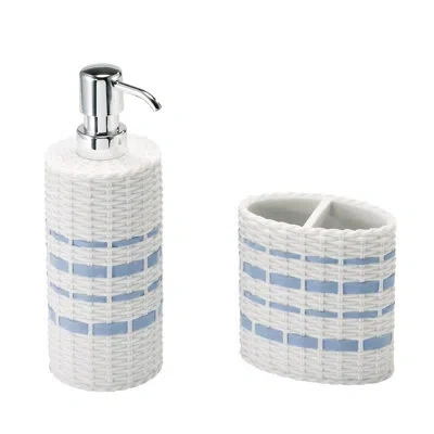 Izod Savannah Toothbrush Holder & Lotion Dispenser Set