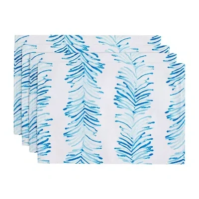 Izod Seagrass Stripe 4-pc. Placemat In Blue