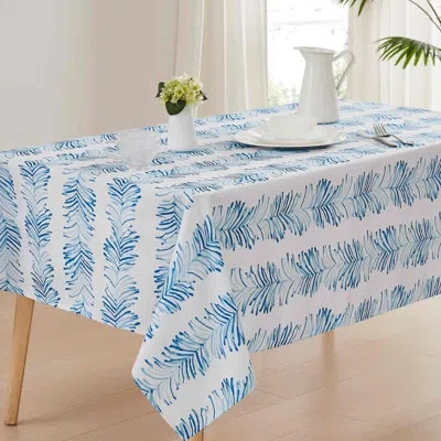 Izod Seagrass Stripe Tablecloth In Blue