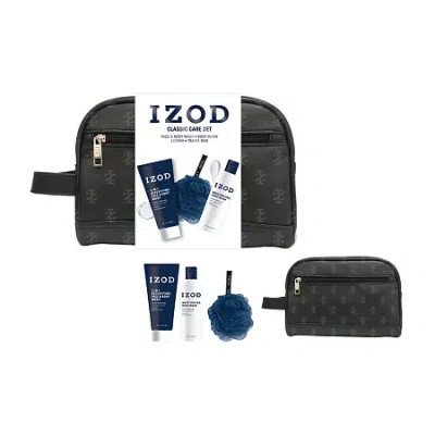 Izod Shave Dopp Bag Travel Toiletry Set In Multi