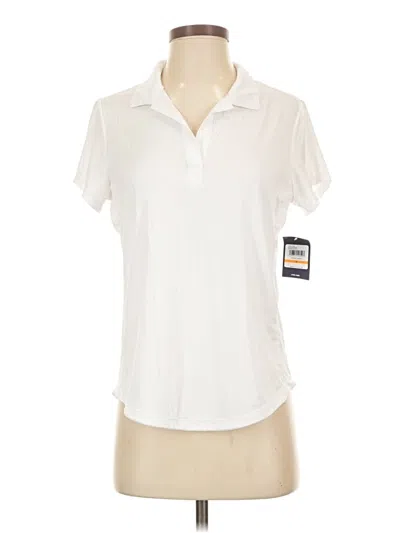 Izod Short Sleeve Blouse In White