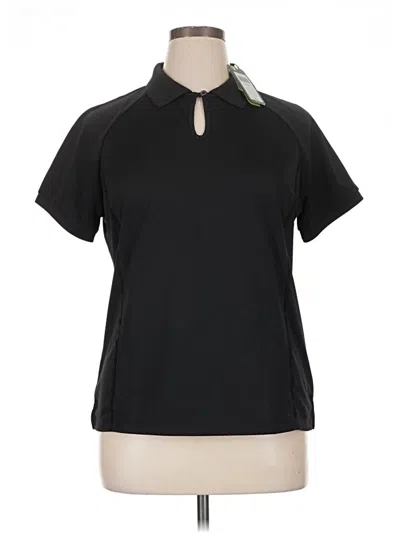 Izod Short Sleeve Polo Shirt In Black