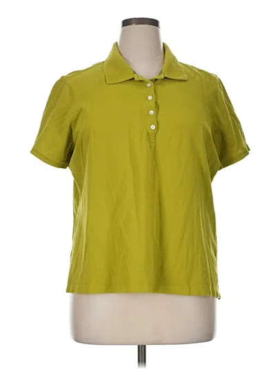 Pre-owned Izod Short Sleeve Polo Shirt In Green