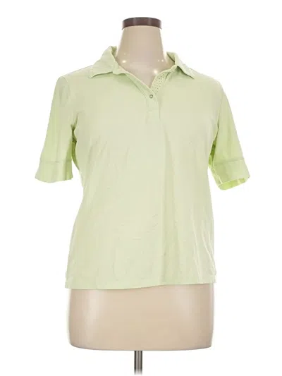 Pre-owned Izod Short Sleeve Polo Shirt In Green