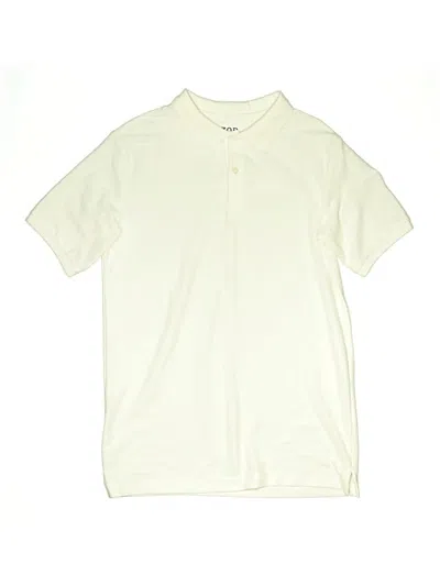 Pre-owned Izod Kids' Short Sleeve Polo Shirt In Ivory